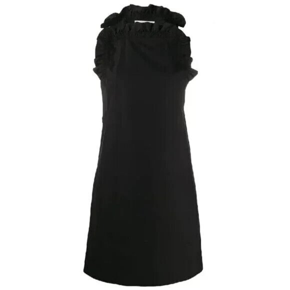 Givenchy NEW womens short black ruffle dress BNWT size 36 - Picture 1 of 10
